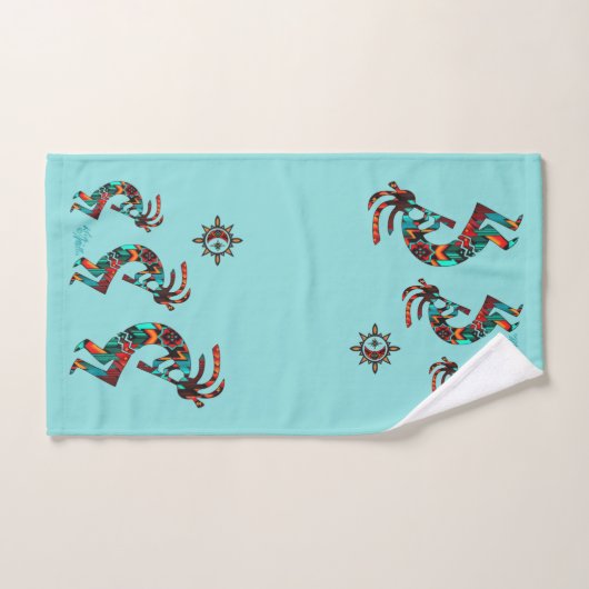 Ensemble de serviettes de bain Kokopelli Sud-Ouest (Serviette à main)