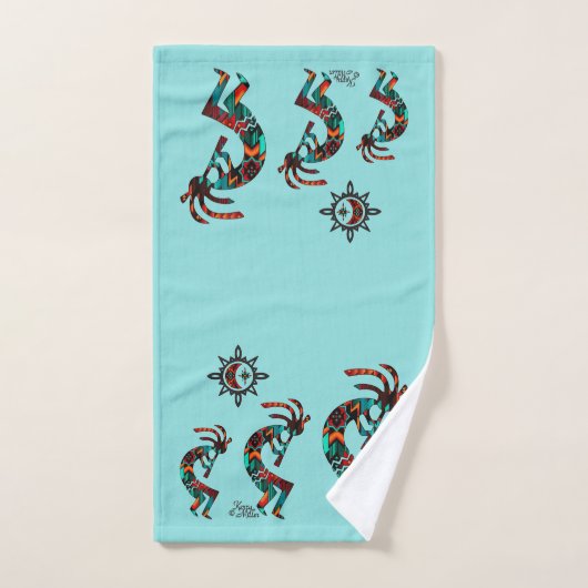 Ensemble de serviettes de bain Kokopelli Sud-Ouest (Serviette à main)