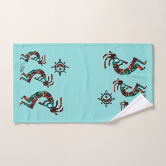 Ensemble de serviettes de bain Kokopelli Sud-Ouest (Serviette à main)