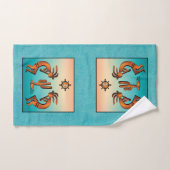 Ensemble de serviettes de bain Kokopelli Sud-Ouest (Serviette à main)