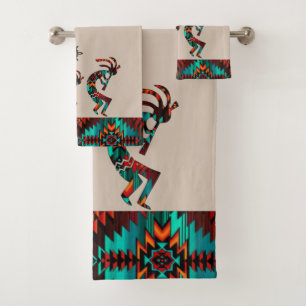 Ensemble de serviettes de bain Kokopelli Sud-Ouest