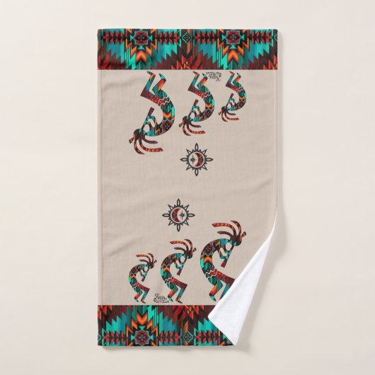 Ensemble de serviettes de bain Kokopelli Sud-Ouest (Serviette à main)