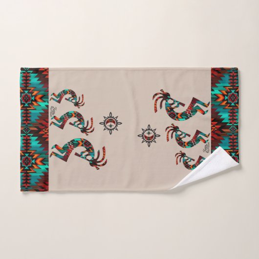 Ensemble de serviettes de bain Kokopelli Sud-Ouest (Serviette à main)