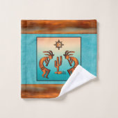 Ensemble de serviettes de bain Kokopelli Sud-Ouest (Gant de toilette)