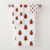 Ensemble de serviettes de bain Ladybugs (En situation)