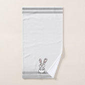 Ensemble de serviettes de bain Lapin figdewdrops (Serviette à main)