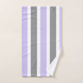 Ensemble de serviettes de bain lavande et gris (Serviette à main)