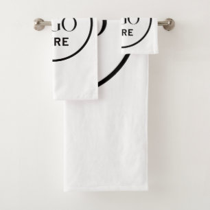 Ensemble de serviettes de bain Logo Personnalisé