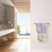 Ensemble de serviettes de bain lotus et libellule