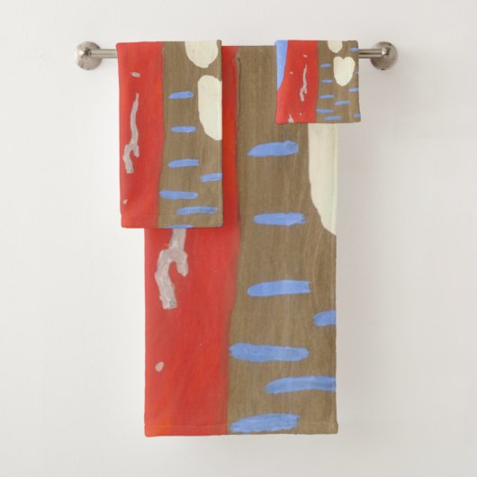 Ensemble de serviettes de bain Love Isle (En situation)