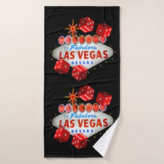 Ensemble de serviettes de bain Lucky Las Vegas (Serviette de bain)