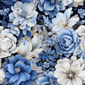 Ensemble de serviettes de bain luxueuses à fleurs 