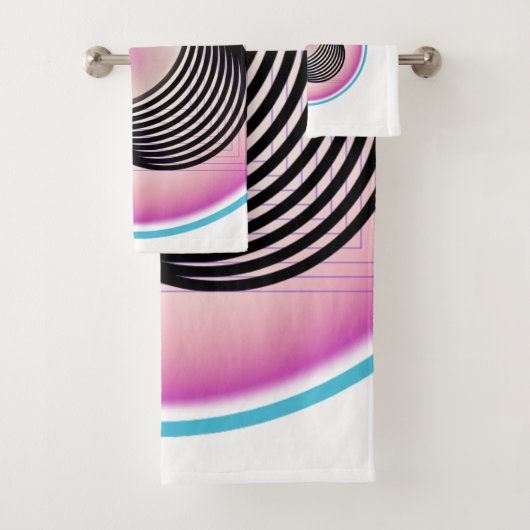 Ensemble de serviettes de bain luxueux Design sur (En situation)