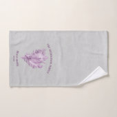 Ensemble de serviettes de bain Magenta Conch Shell (Serviette à main)