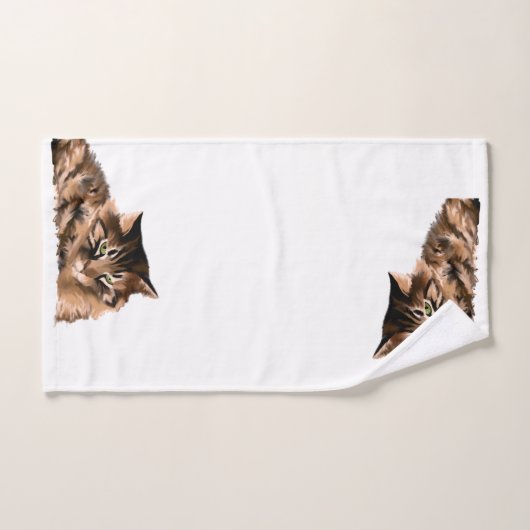 Ensemble de serviettes de bain - Maine Coon Cat (Serviette à main)