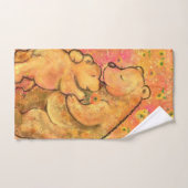 Ensemble de serviettes de bain maman et bébé ours (Serviette à main)