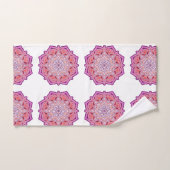 Ensemble de serviettes de bain mandala rose mignon (Serviette à main)
