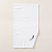 Ensemble de serviettes de bain Mariage Monogramme (Serviette à main)