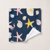 Ensemble de serviettes de bain Marine Life & Ancre (Gant de toilette)