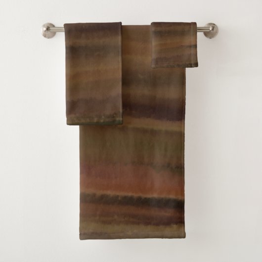 Ensemble de serviettes de bain Marron est ma coule (En situation)