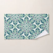 Ensemble de serviettes de bain, médaillons verts s (Serviette à main)