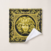 Ensemble de serviettes de bain Méduse dorée (Gant de toilette)