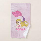 Ensemble de serviettes de bain Mermaid Design (Serviette à main)