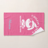 Ensemble de serviettes de bain "Mindful Bunny" ros (Serviette à main)