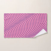 Ensemble de serviettes de bain moderne Wavey Strip (Serviette à main)