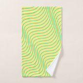 Ensemble de serviettes de bain moderne Wavey Strip (Serviette à main)