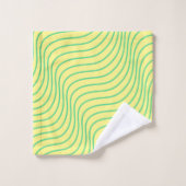 Ensemble de serviettes de bain moderne Wavey Strip (Gant de toilette)