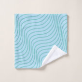 Ensemble de serviettes de bain moderne Wavey Strip (Gant de toilette)