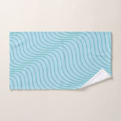 Ensemble de serviettes de bain moderne Wavey Strip (Serviette à main)