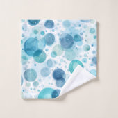 Ensemble de serviettes de bain modernes bleues (Gant de toilette)