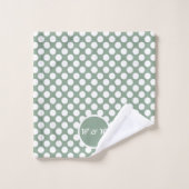 Ensemble de serviettes de bain modernes grises et (Gant de toilette)