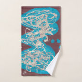 Ensemble de serviettes de bain Monde d'amour (Serviette à main)