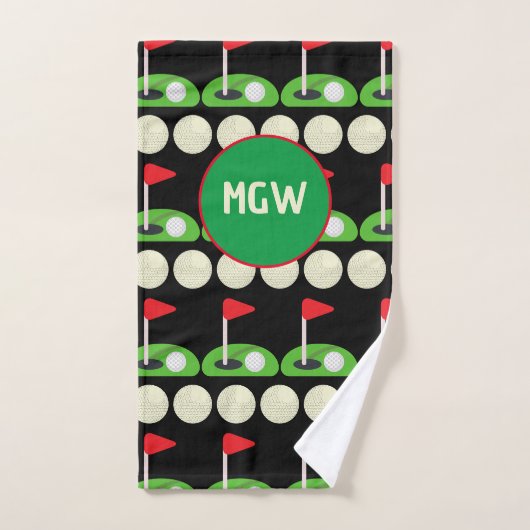 Ensemble de serviettes de bain Monogram Golf (Serviette à main)