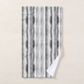 Ensemble de serviettes de bain Monogramme à rayure (Serviette à main)