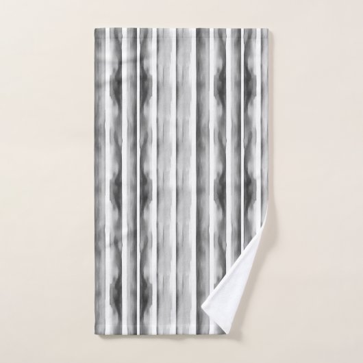 Ensemble de serviettes de bain Monogramme à rayure (Serviette à main)