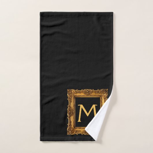 Ensemble de serviettes de bain Monogramme Black Go (Serviette à main)