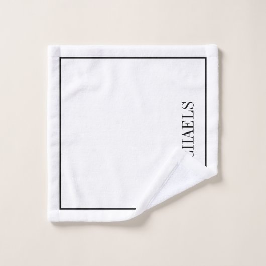 Ensemble de serviettes de bain monogramme de nom d (Gant de toilette)