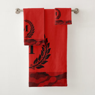 Ensemble de serviettes de bain monogrammé en camou