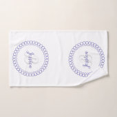 Ensemble de serviettes de bain Monogramme en cercl (Serviette à main)