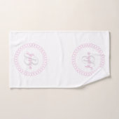 Ensemble de serviettes de bain Monogramme en cercl (Serviette à main)