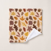 Ensemble de serviettes de bain monogramme - Feuill (Gant de toilette)