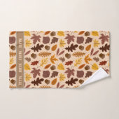 Ensemble de serviettes de bain monogramme - Feuill (Serviette à main)