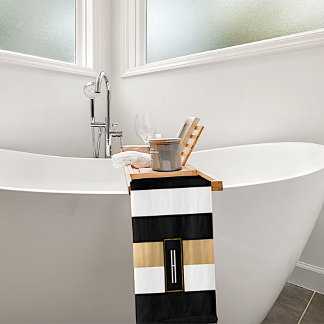 Ensemble De Serviettes De Bain Monogrammé Moderne