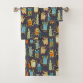 Ensemble de serviettes de bain Monsters amusants (En situation)