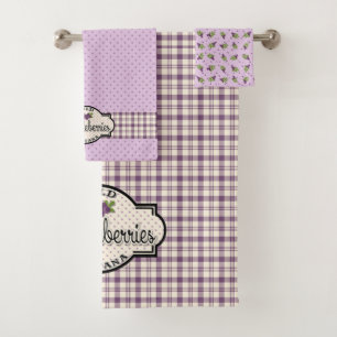 Ensemble de serviettes de bain Montana Huckleberry
