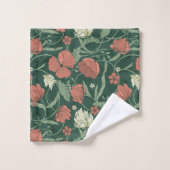 Ensemble de serviettes de bain Morris Garden Green (Gant de toilette)